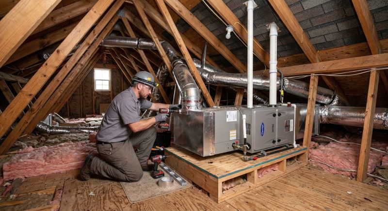 Attic Furnace Installation in Columbus, OH